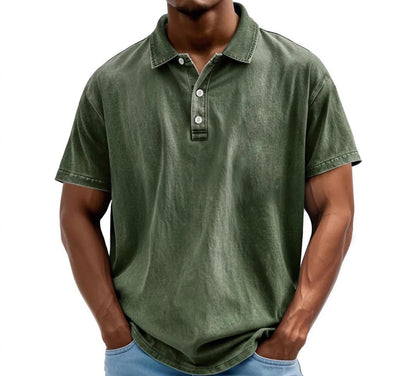 VintageWear | Men's Polo Shirt – Washed Vintage Finish, Relaxed Fit 5