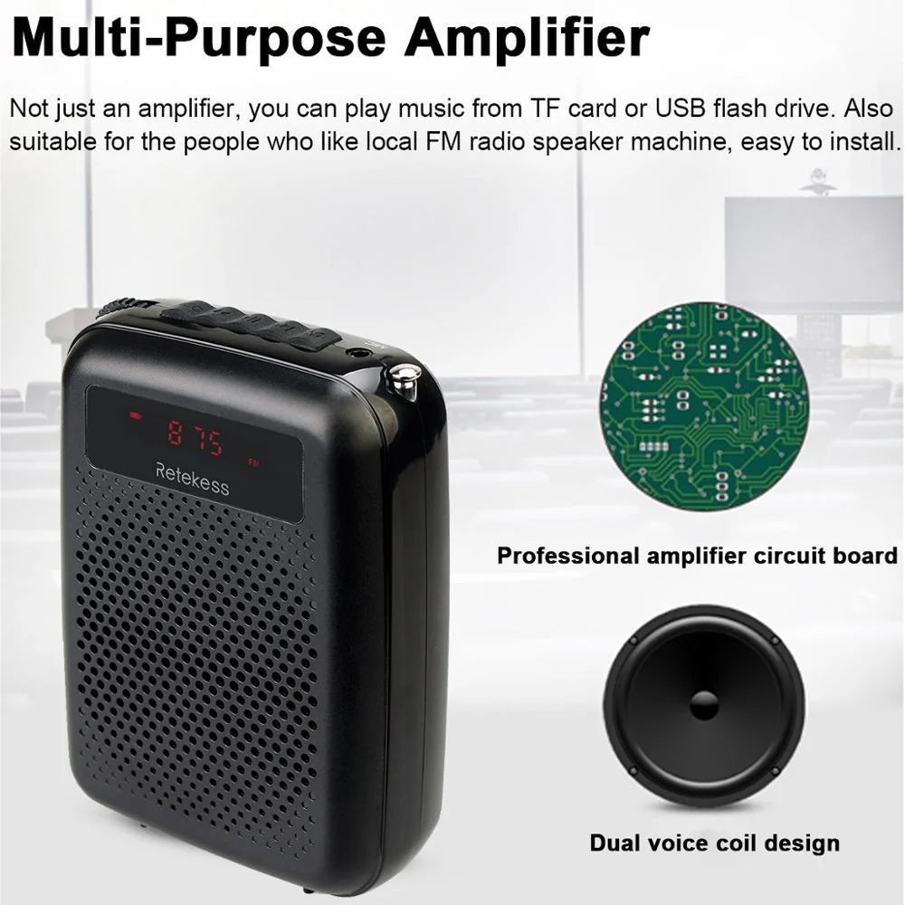 Voice Amplifier for Teachers - Portable Amplifier Speaker 5