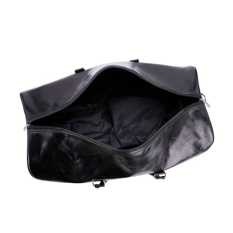 Voyager's Haven | Deluxe Leather Travel Bag - Spacious Retro Design for Travelers 5