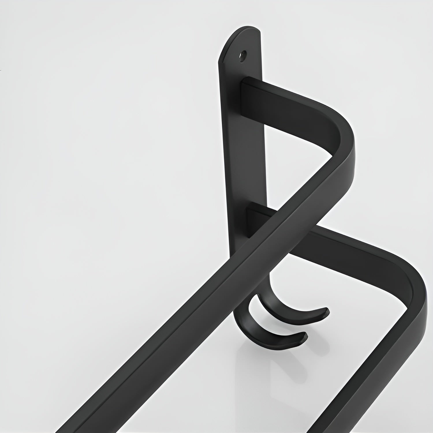 Wall-Mounted Towel Rack – Black Aluminum, 3-Tier Design for the Bathroom or Wellness Area 6