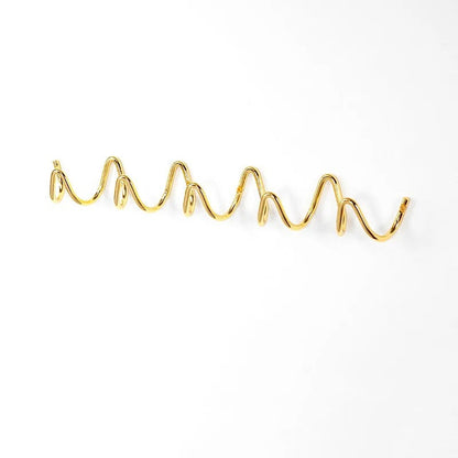 Wall-mounted coat rack – Black cast iron, wavy design for the entryway, bedroom, or bathroom 9