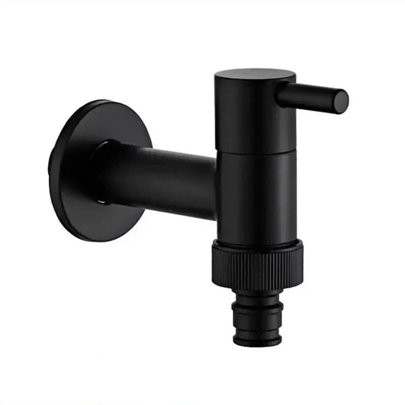 Wall-mounted faucet – Matte black brass for the kitchen, bathroom, or garden 10