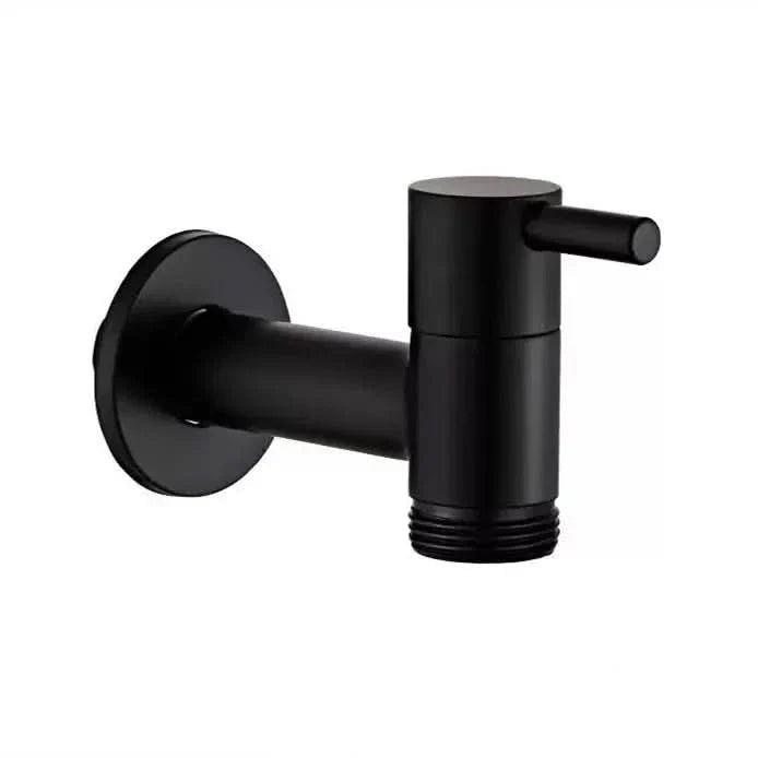 Wall-mounted faucet – Matte black brass for the kitchen, bathroom, or garden 9