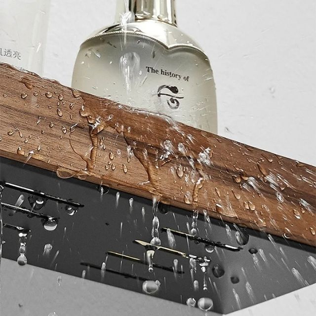 Wall Bathroom Shelf No Drill Storage Rack 5