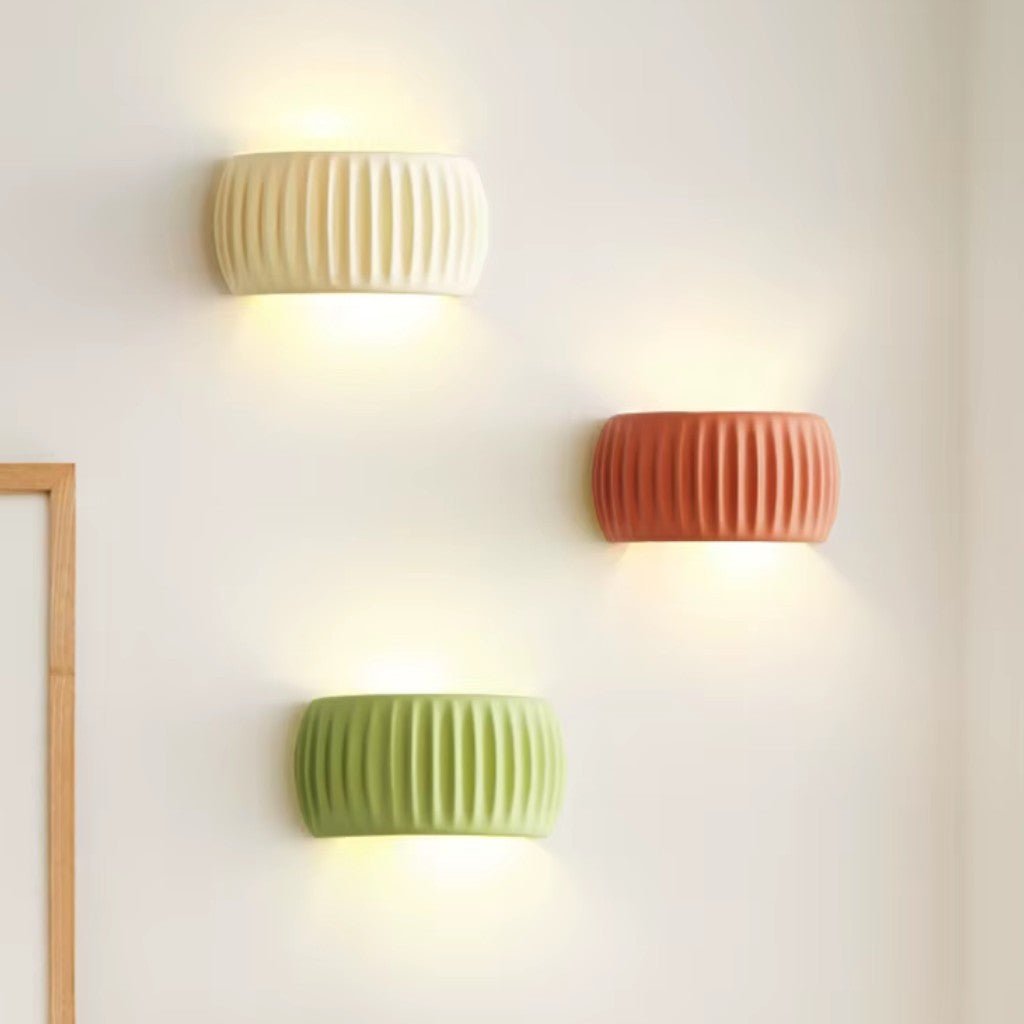 Wall Light Sconce – Sculptural Resin Shade with G9 Base and Iron Frame