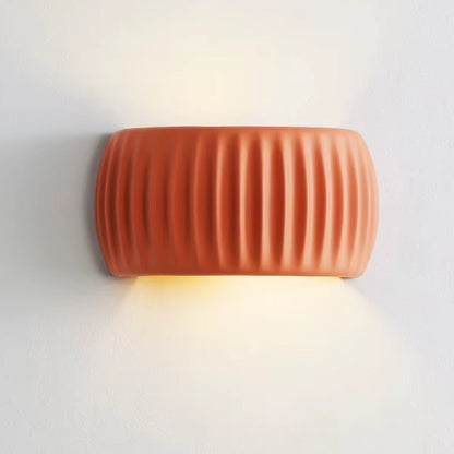 Wall Light Sconce – Sculptural Resin Shade with G9 Base and Iron Frame
