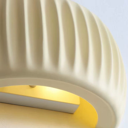 Wall Light Sconce – Sculptural Resin Shade with G9 Base and Iron Frame