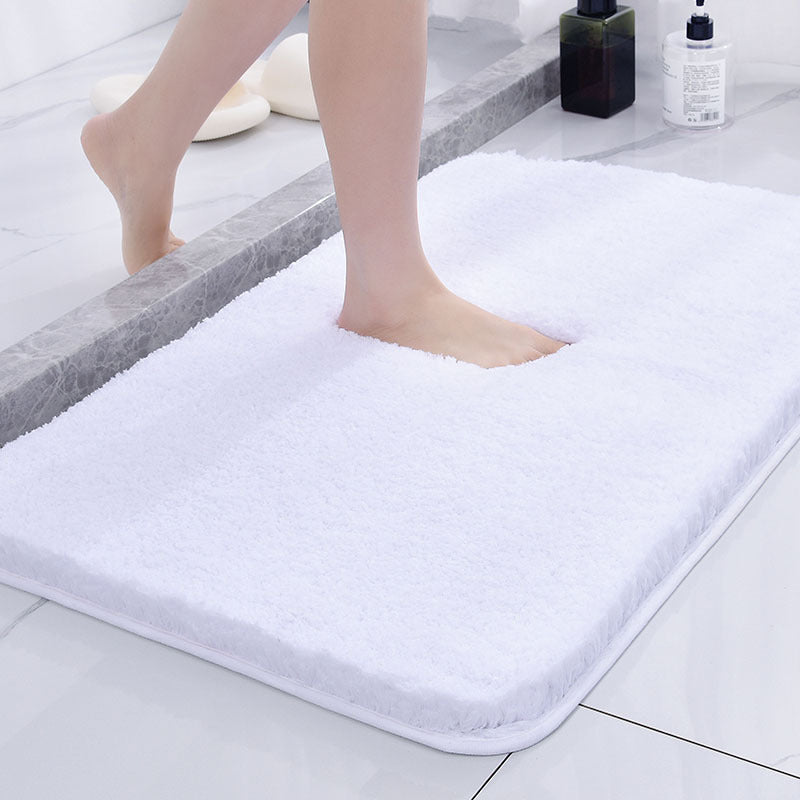 Fluffy Bath Mat Made of Polyester, Sizes 40 x 60 to 60 x 90 cm | Anti-Slip Base, 4 Colour Options | Machine Washable, Quick-Dry 4