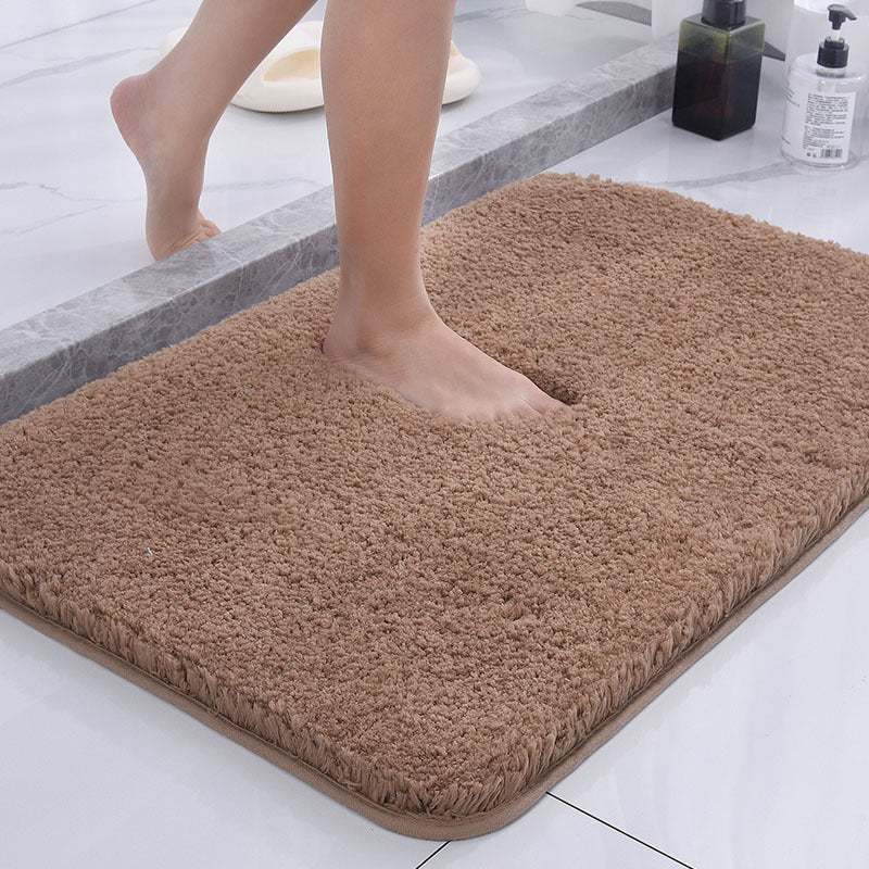 Fluffy Bath Mat Made of Polyester, Sizes 40 x 60 to 60 x 90 cm | Anti-Slip Base, 4 Colour Options | Machine Washable, Quick-Dry 1
