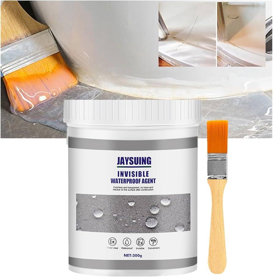 Waterproof Sealant 300g 2-Piece Set | Flexible Silicone Formula | Bonds Wood, Metal, Ceramic & Stone, Weatherproof Seal