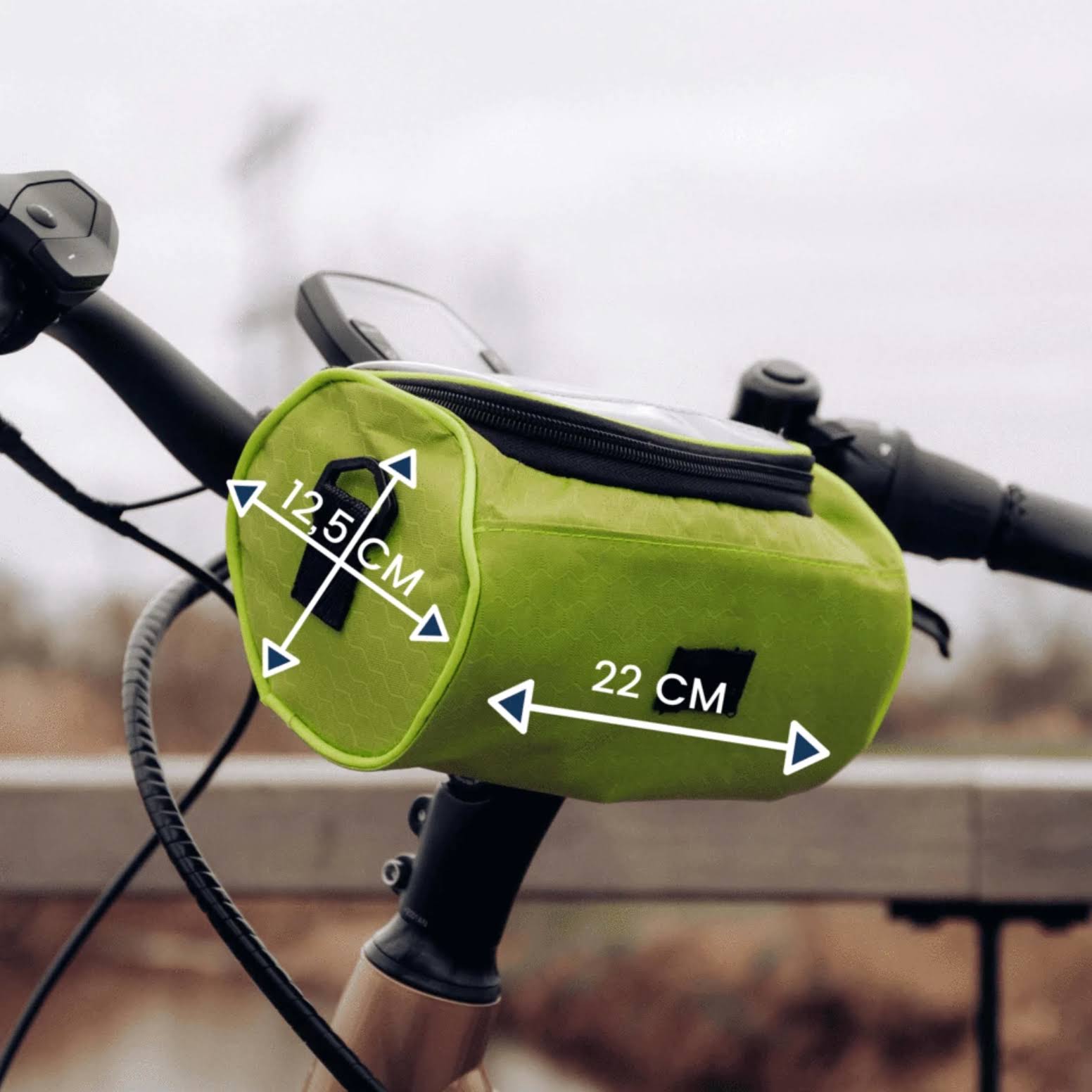 Waterproof Bike Bag | Handlebar Bag With Phone Window