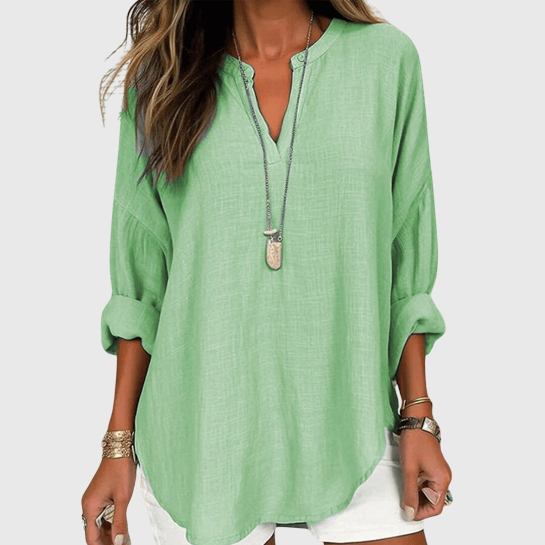 White Beach Shirt – Flowy Design, Breathable Fabric, Relaxed Fit