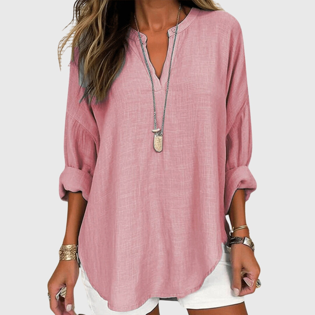 White Beach Shirt – Flowy Design, Breathable Fabric, Relaxed Fit