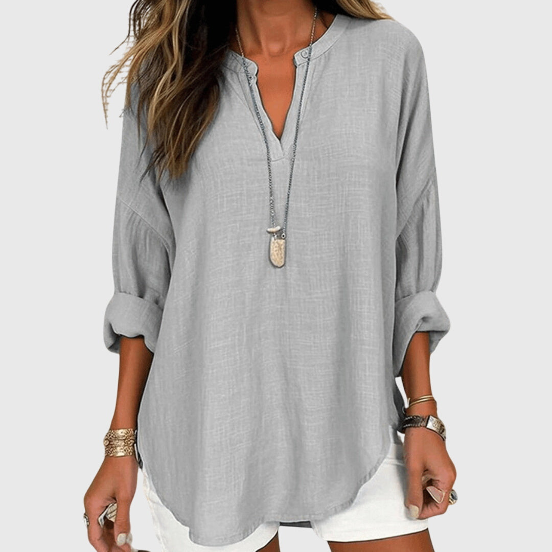 White Beach Shirt – Flowy Design, Breathable Fabric, Relaxed Fit