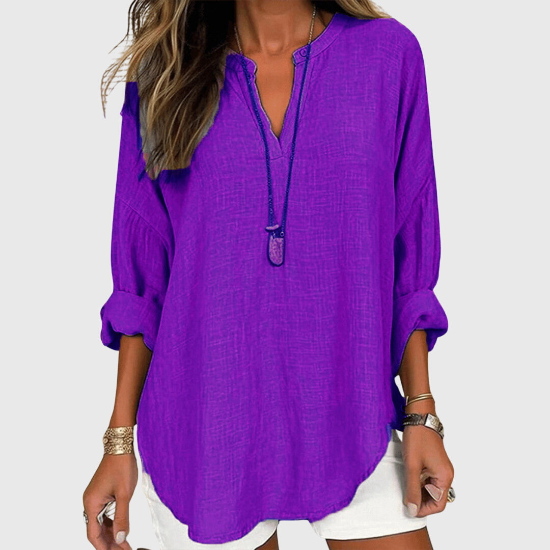 White Beach Shirt – Flowy Design, Breathable Fabric, Relaxed Fit