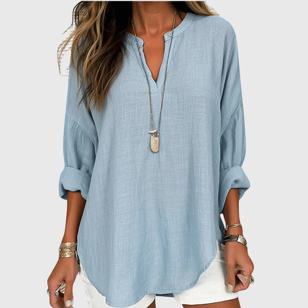 White Beach Shirt – Flowy Design, Breathable Fabric, Relaxed Fit