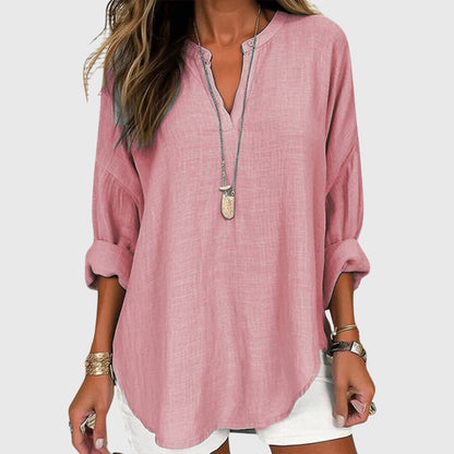 White Beach Shirt – Flowy Design, Breathable Fabric, Relaxed Fit