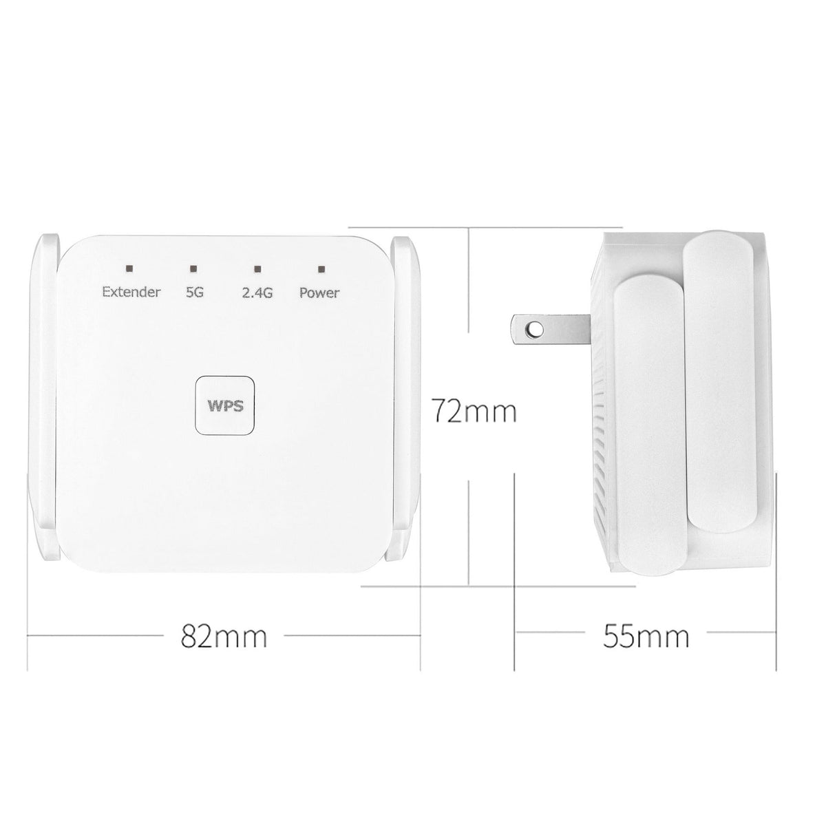 WiFi Range Extender Booster | Dual-Band 2.4GHz & 5GHz Up to 1200 Mbps | Plug and Play Setup, Eliminates Dead Zones