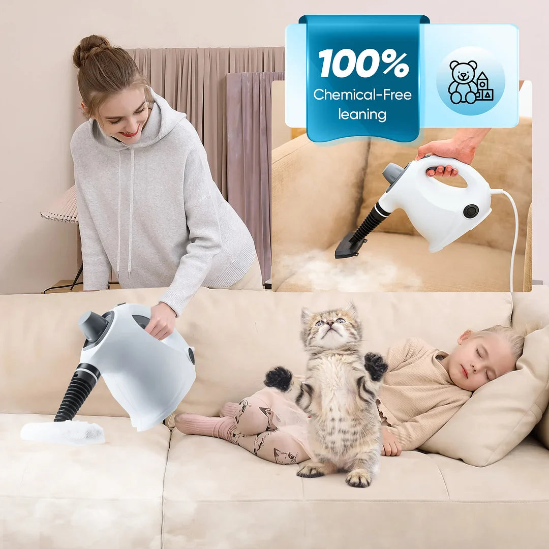 Window Steam Cleaner | Squeegee Head, Attachment Kit