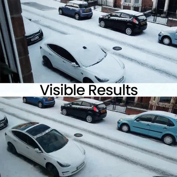 Windscreen De-Icer Device | Defrosts Ice & Snow in 20 Minutes | Solar & USB Rechargeable, Works to -4°F, No Scraping Needed