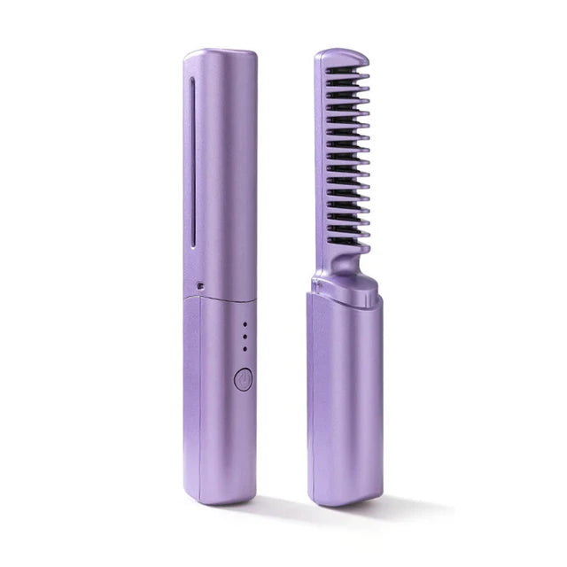 Wireless Hair Straightener | Cordless Heated Comb