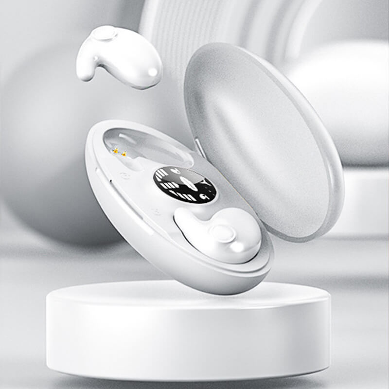 Wireless Sleep Headphones | Bluetooth 5.3, IPX5 Water Resistant | Flat Ergonomic Design, Charging Case for Extra Battery