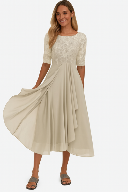 Women’s A Line Midi Dress – Comfortable Plus Size Summer Style