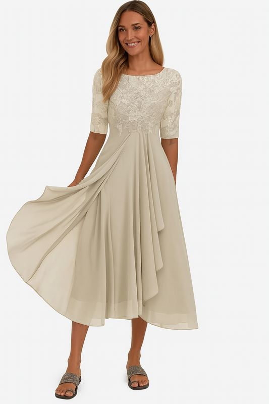 Women’s A Line Midi Dress – Comfortable Plus Size Summer Style