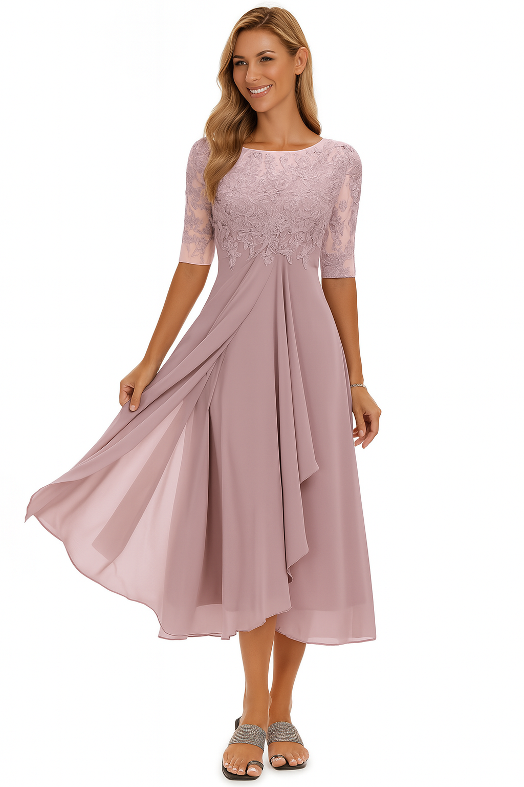 Women’s A Line Midi Dress – Comfortable Plus Size Summer Style