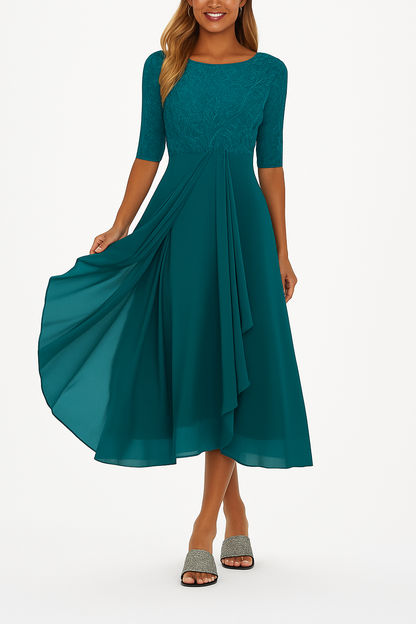 Women’s A Line Midi Dress – Comfortable Plus Size Summer Style