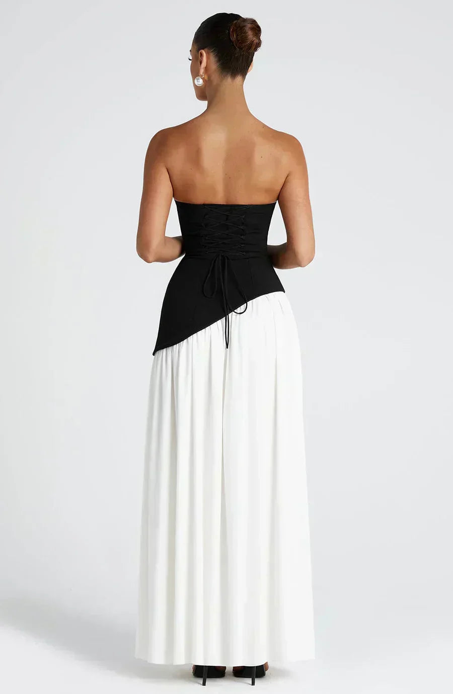 Women's Asymmetric Cut Maxi Dress – 100% Polyester