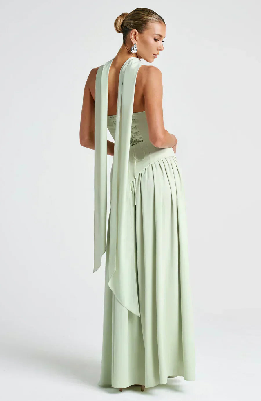 Women's Asymmetric Cut Maxi Dress – 100% Polyester