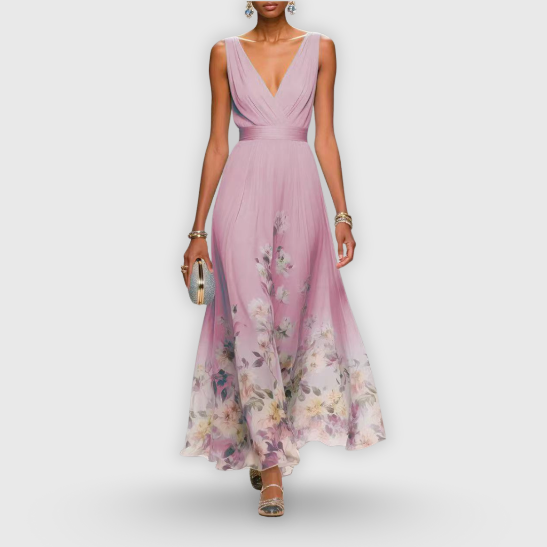 Women's Maxi Dress – Flattering Fit, Lightweight Polyester