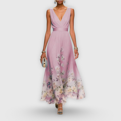 Women's Maxi Dress – Flattering Fit, Lightweight Polyester