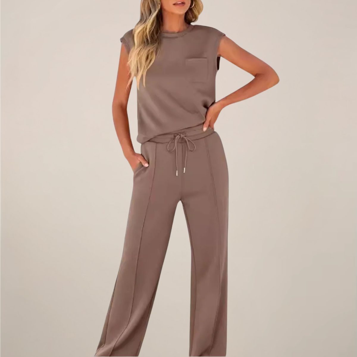 Women’s Co Ord Set – Relaxed Fit Two Piece Sets for Casual Wear