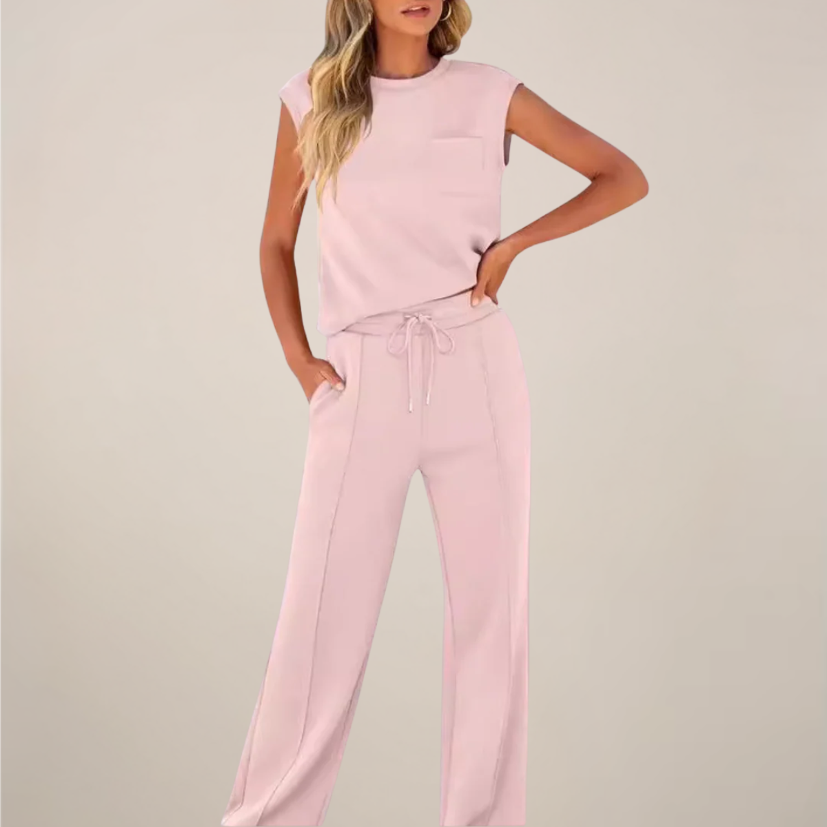 Women’s Co Ord Set – Relaxed Fit Two Piece Sets for Casual Wear