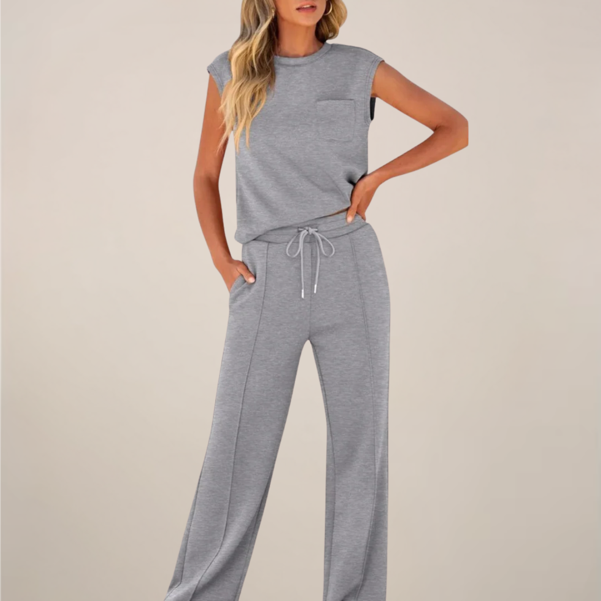 Women’s Co Ord Set – Relaxed Fit Two Piece Sets for Casual Wear