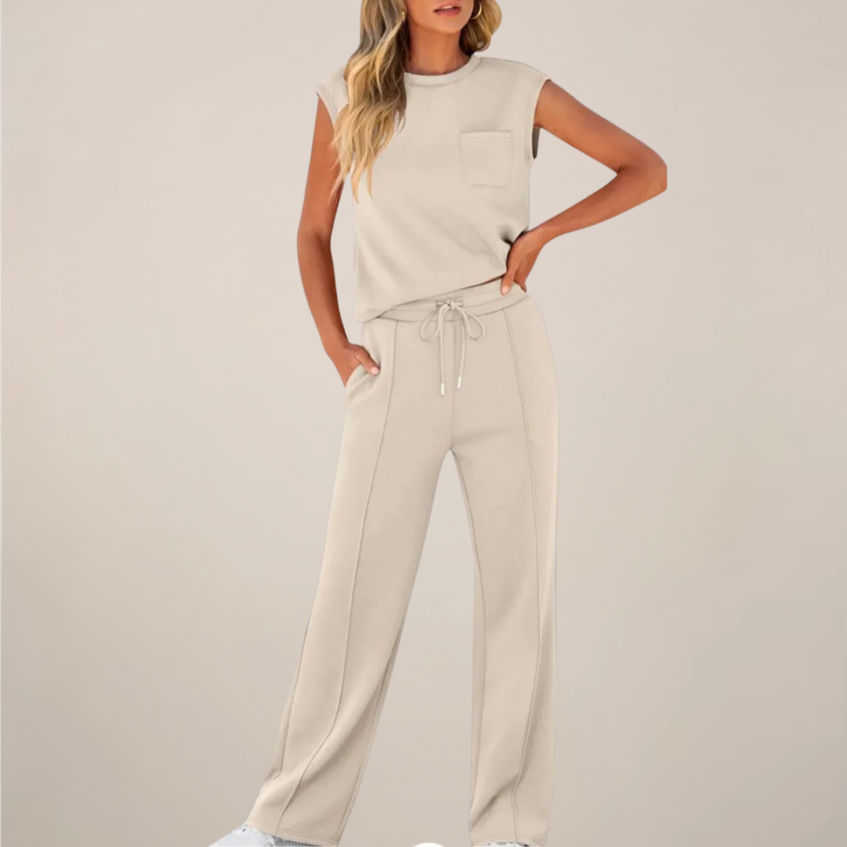 Women’s Co Ord Set – Relaxed Fit Two Piece Sets for Casual Wear