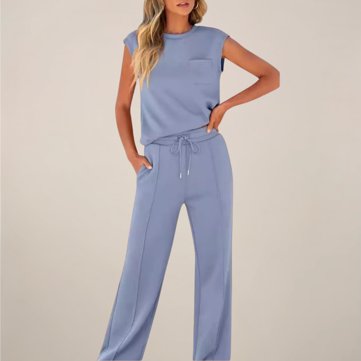 Women’s Co Ord Set – Relaxed Fit Two Piece Sets for Casual Wear