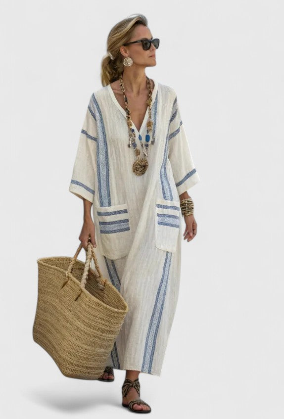 Women's Maxi Dress – 100% Polyester, Classic Silhouette