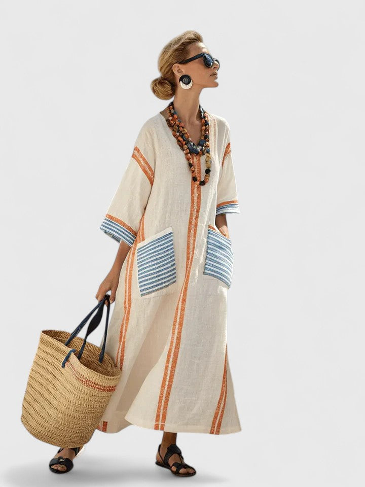 Women's Maxi Dress – 100% Polyester, Classic Silhouette