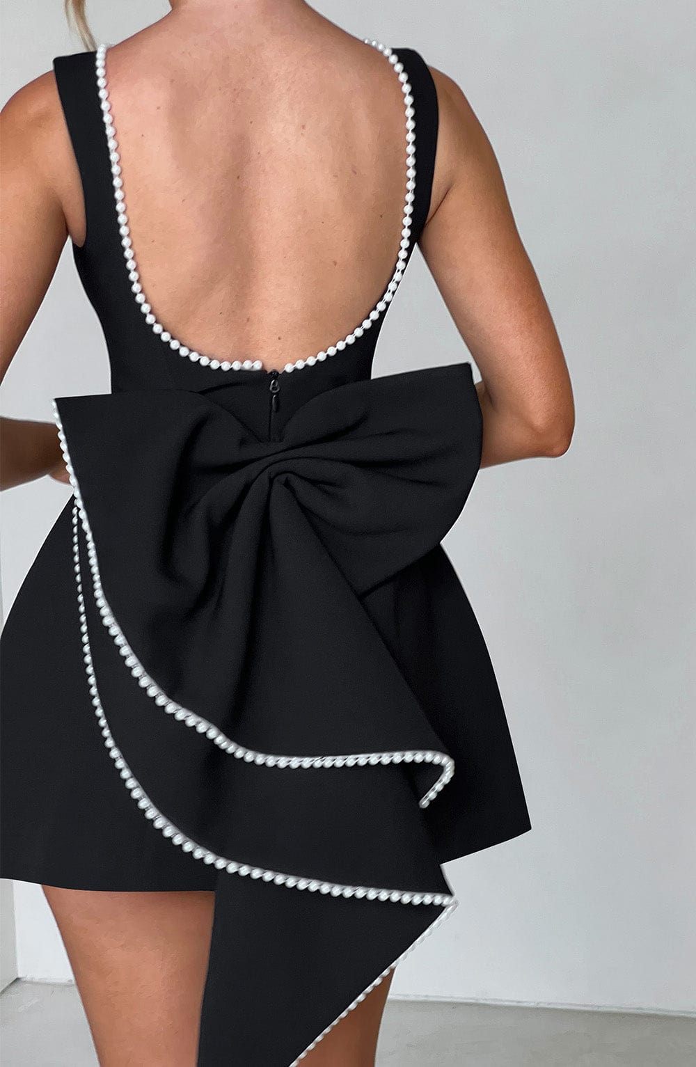 Women’s Structured Mini Dress – Tailored Polyester Design for Weddings