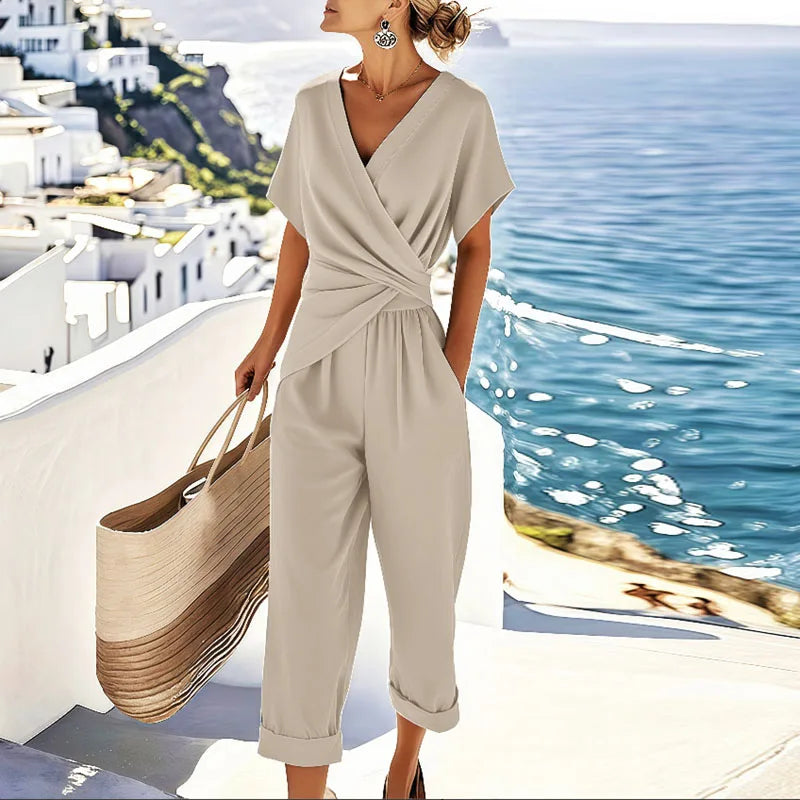 Women's Two Piece Set – Lightweight Fabric, Tailored Fit Trousers