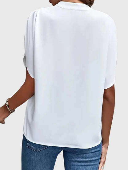 Women's V-Neck Shirt – Soft Fabric, Elegant Relaxed Fit