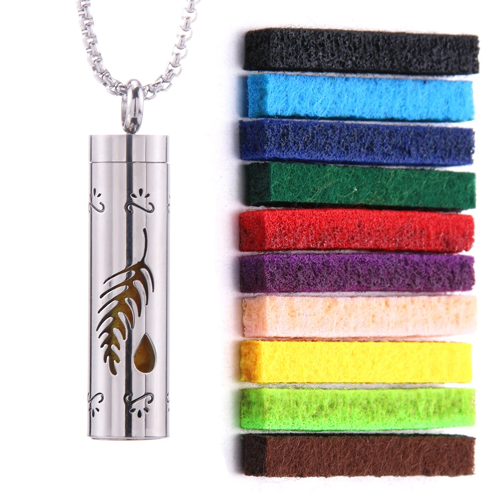Women's Aroma Diffuser Necklace | Interchangeable Scent Pads & Comfort Fit