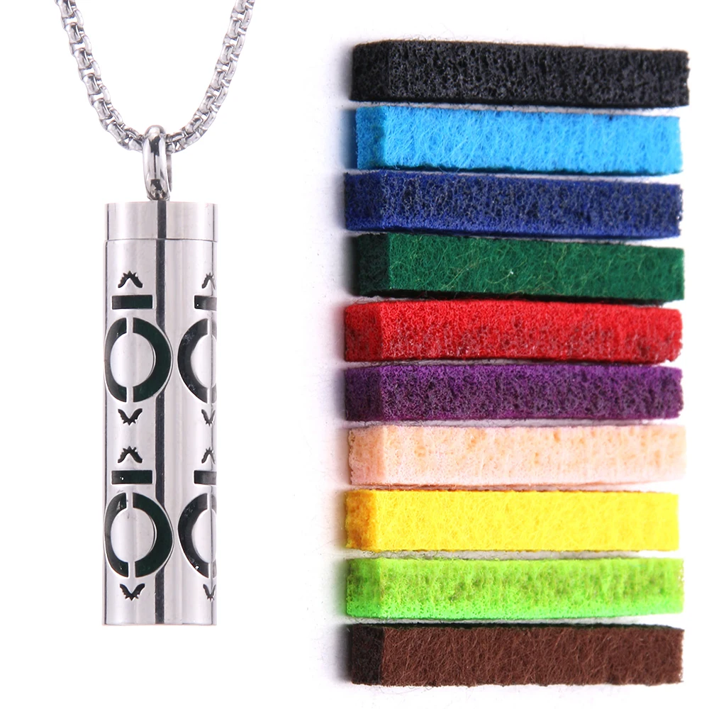 Women's Aroma Diffuser Necklace | Interchangeable Scent Pads & Comfort Fit