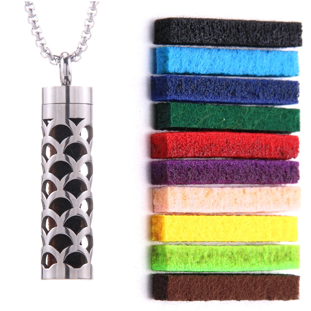 Women's Aroma Diffuser Necklace | Interchangeable Scent Pads & Comfort Fit