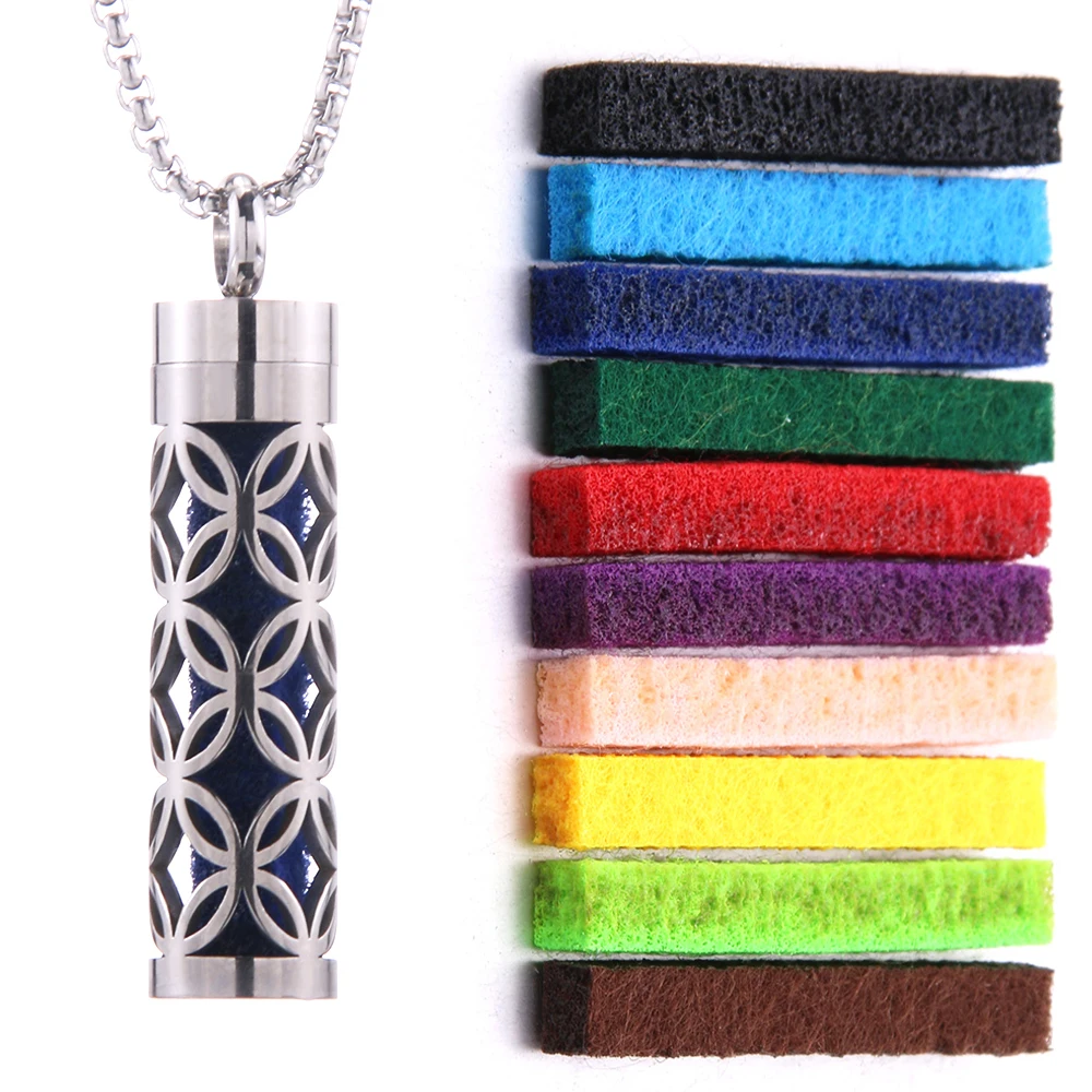 Women's Aroma Diffuser Necklace | Interchangeable Scent Pads & Comfort Fit