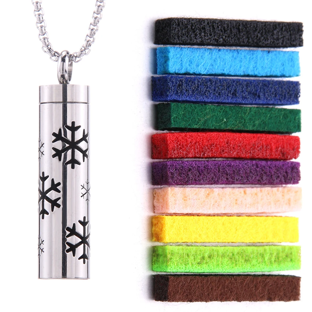 Women's Aroma Diffuser Necklace | Interchangeable Scent Pads & Comfort Fit