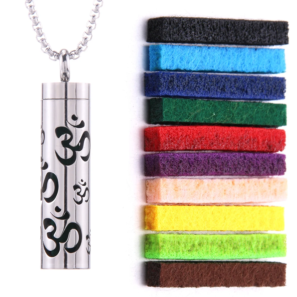 Women's Aroma Diffuser Necklace | Interchangeable Scent Pads & Comfort Fit